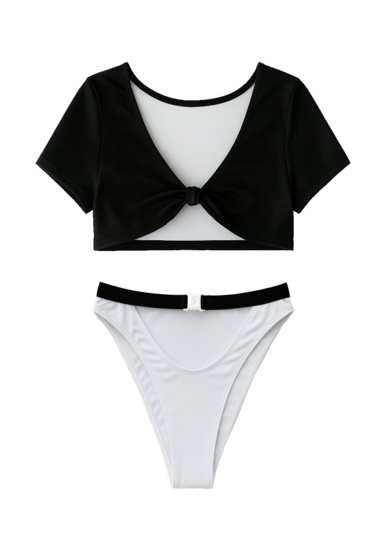 Данієла, купальник, чорно-білий00-00003852