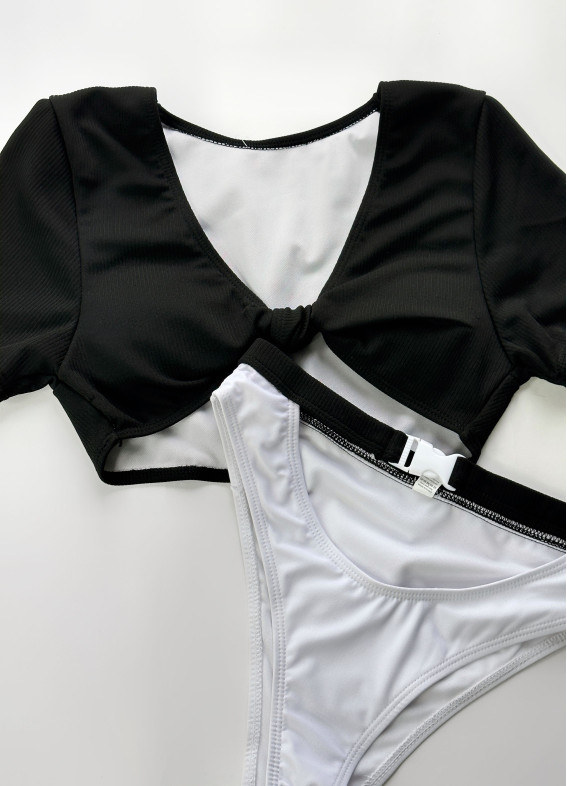 Данієла, купальник, чорно-білий00-00003852