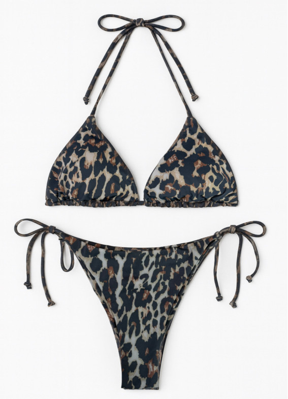 Лямур, купальник, коричневий00-00004495-k