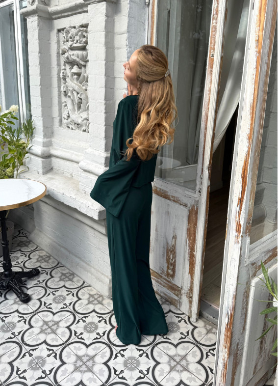 Мел, піжама, зелена00-00004841-k