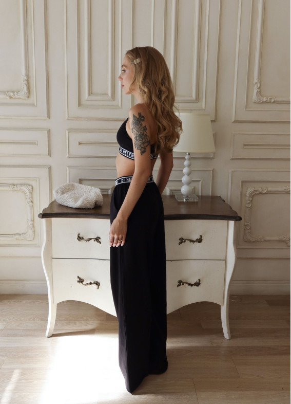 Леона, піжама, чорна00-00005080-k