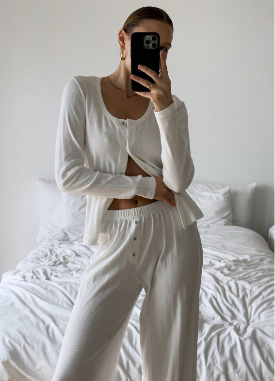 Вілена, піжама, молочна00-00005124-k