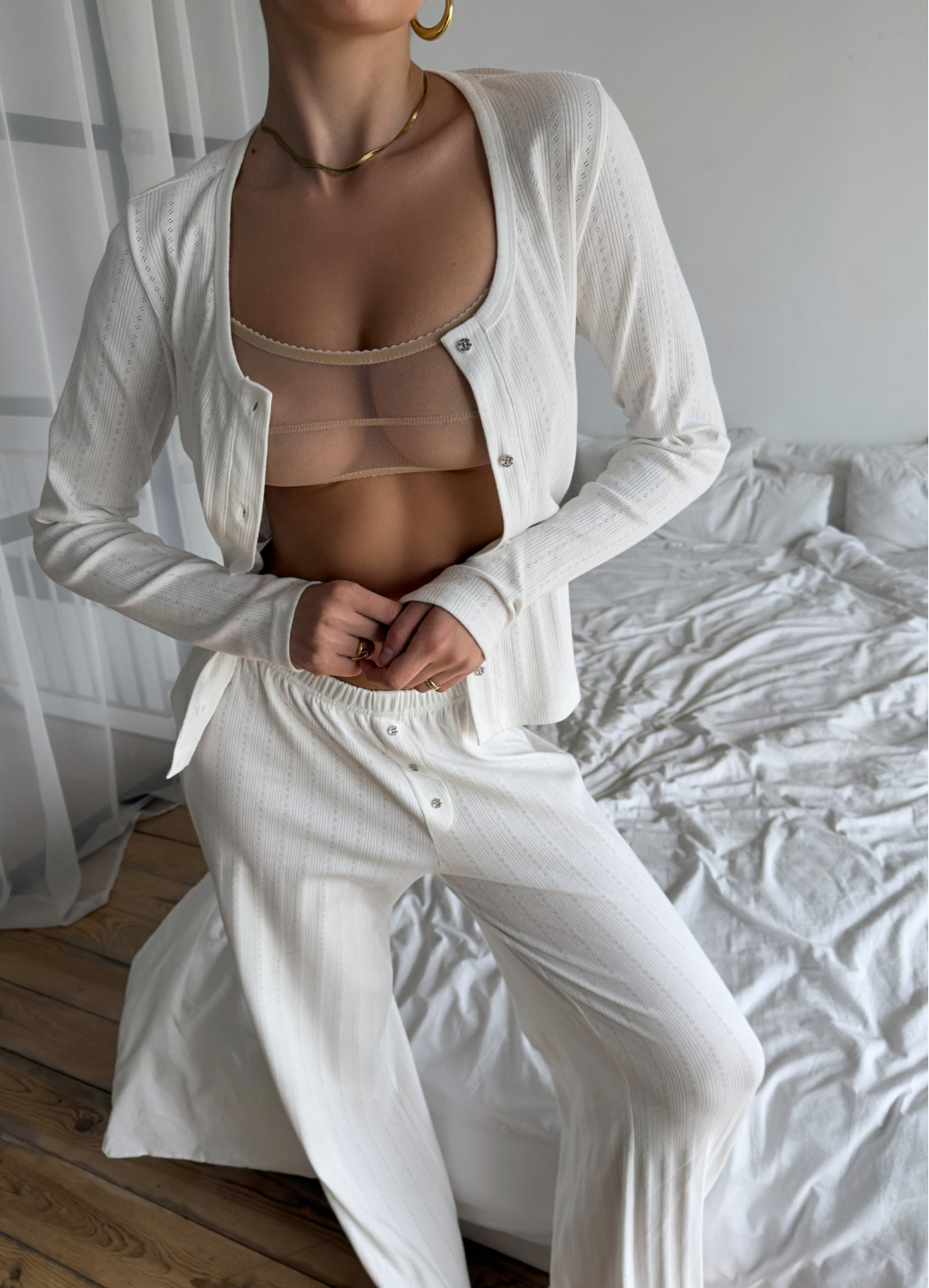 Вілена, піжама, молочна00-00005124-k3