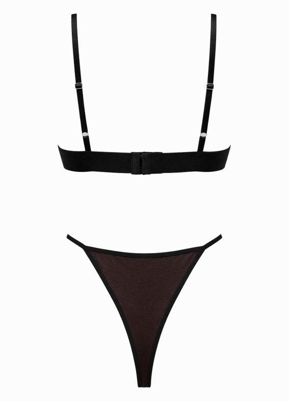 Комплект бюстгальтер та стрінги, коричневий 5255-5256rs00-00005255