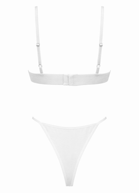 Комплект бюстгальтер та стрінги, білий 5255-5256rs00-00005255