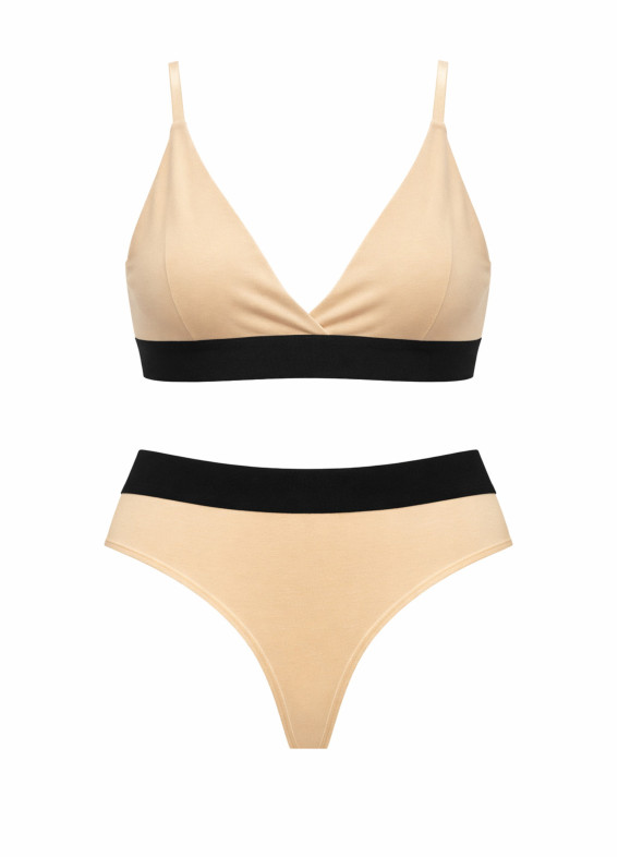 Комплект бюстгальтер та стрінги, бежевий 5259-5260rs00-00005259