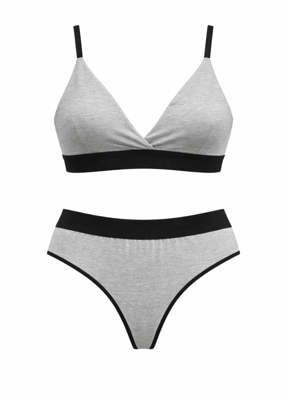 Комплект бюстгальтер та стрінги, сірий 5259-5260rs00-00005259
