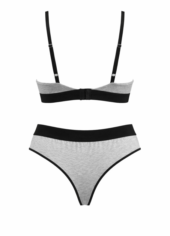 Комплект бюстгальтер та стрінги, сірий 5259-5260rs00-00005259
