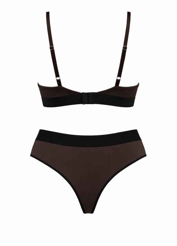 Комплект бюстгальтер та стрінги, коричневий 5259-5260rs00-00005259