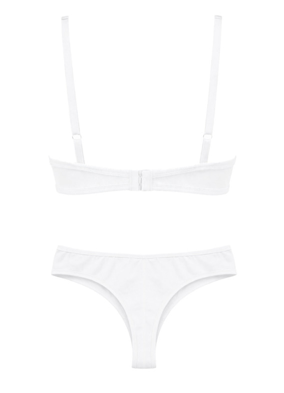 Комплект бюстгальтер без чашок та стрінги, білий 5278- 5277rs00-00005278