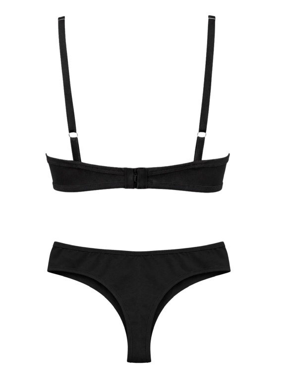 Комплект бюстгальтер без чашок та стрінги, чорний 5278- 5277rs00-00005278