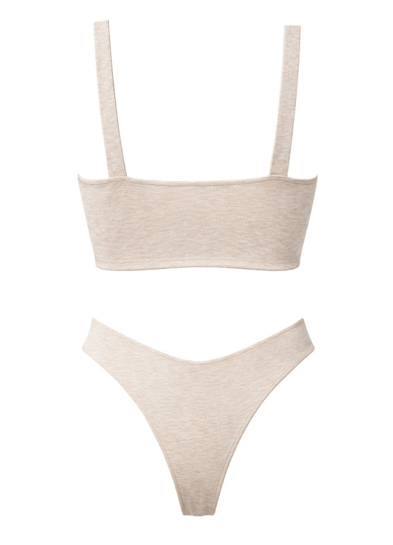 Комплект топ та бразиліани, сіро-бежевий 5215-5216rs00-0000515