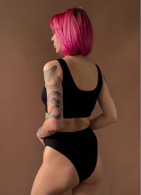 Комплект топ та бразиліани, чорний 5257-5258rs00-00005257