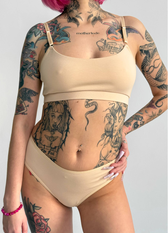 Комплект бюстгальтер та бразиліани, бежевий 5261-5262rs00-00005261