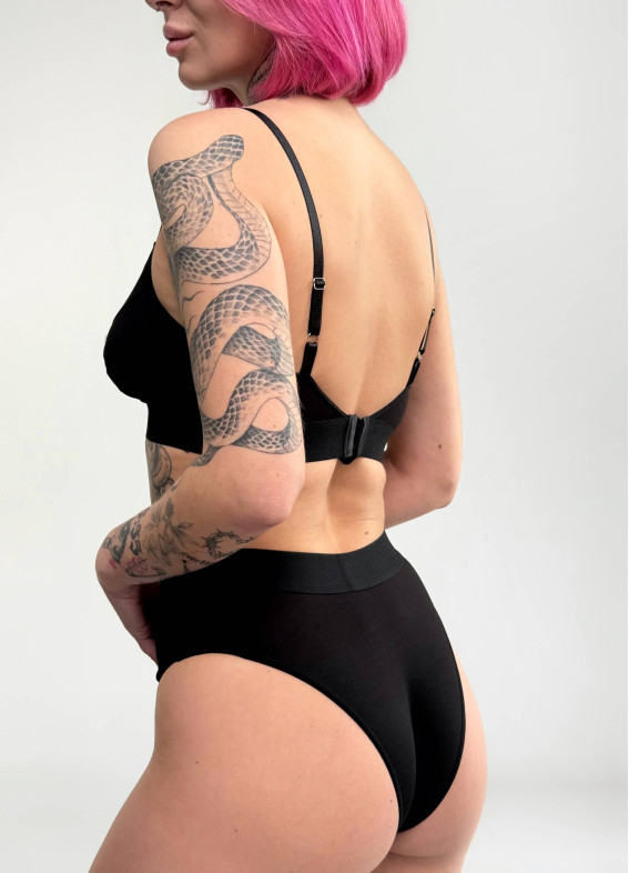 Комплект бюстгальтер та бразиліани, чорний 5270-5269rs00-00005270